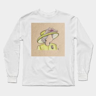 Queen Elizabeth II Sketch Long Sleeve T-Shirt